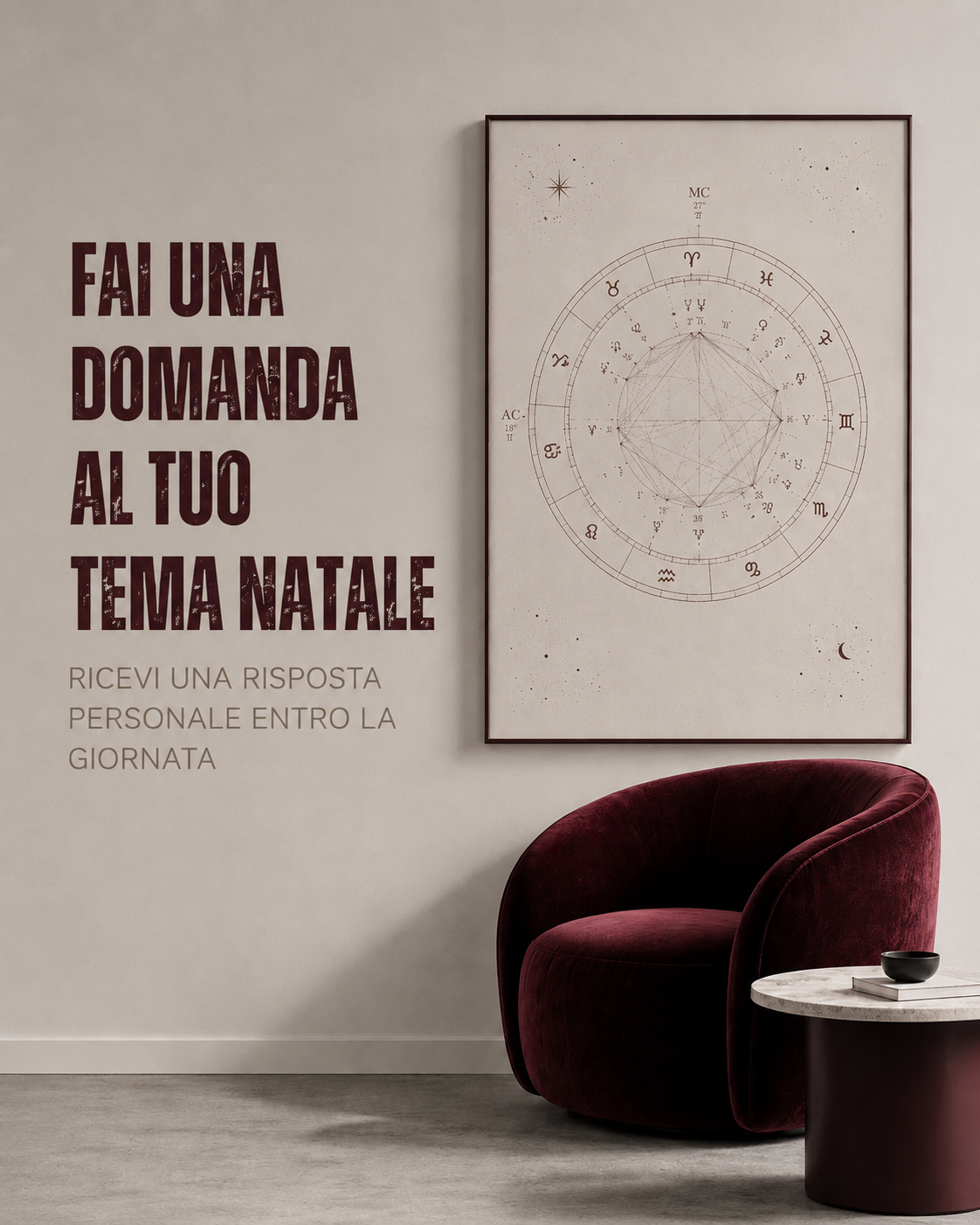 Domanda sul tuo tema natale