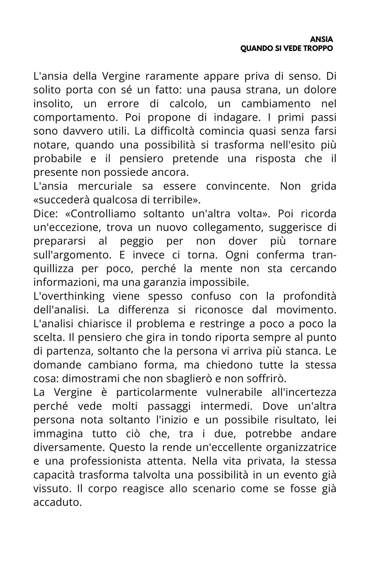 Vergine - La donna che nota più degli altri.